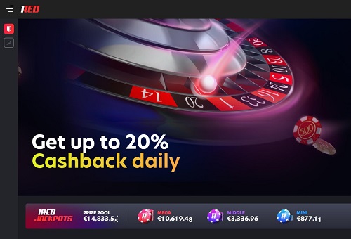 1red casino homepage