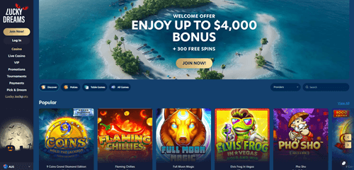 Lucky Dreams Online Casino Review AU